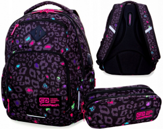 Školský batoh, taška - COOLPACK BACKPACK BRUND BLACK PANTER B24044 2W1