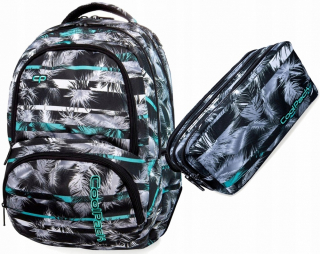 Školský batoh, taška - COOLPACK BACKPACK SPINERER Palm Tress Mint 27 L 2W1