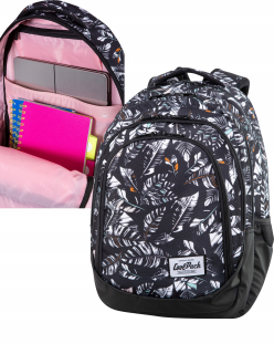 Školský batoh, taška - COOLPACK-DRAFTER-PLECAK-LIGHT NOIR