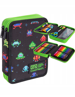 Peračník - Coolpack-JUMPER XL-DVOJNÁSOBNÍK NA PERPILÁTKY Pixely