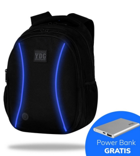 Školský batoh, taška - COOLPACK - JOYKA L - BACKPACK - LED BLUE + POWERBANK 4