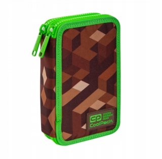 Coolpack Jumper 2, dvojité puzdro na ceruzky - City Jungle (C66199) s príslušenstvom
