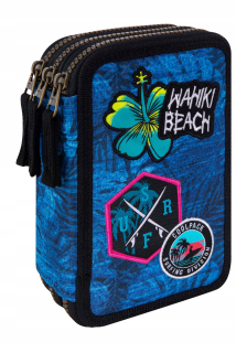 Peračník - COOLPACK JUMPER 3 Trojité puzdro na ceruzku s PC. Modrá g