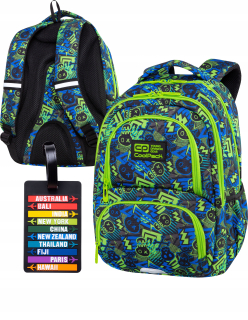 Školský batoh - Coolpack-SPINER M-Backpack-XO SKULL