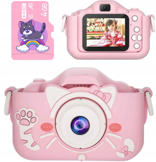 Digitálny fotoaparát pre deti 3 hry CAT pamäťovú kartu