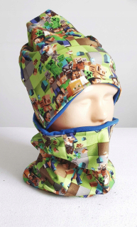 MINECRAFT  - Cap Chimney Minecraft Pattern rôzne veľkosti Creephe