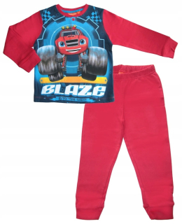 Blaze a Monster autá - Red Long Pajamas Blaze a MEGA Stroje