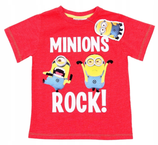 Mimoni - Červené tričko Minionki Primark 7-8 rokov 128 cm