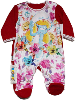 Šmolkovia - DAC DAC * - FLEECE PAJACYK SMURFETKA - 74 cm