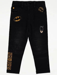 BATMAN - DC Batman Black Elastic Jeans 92-98 / 2-3