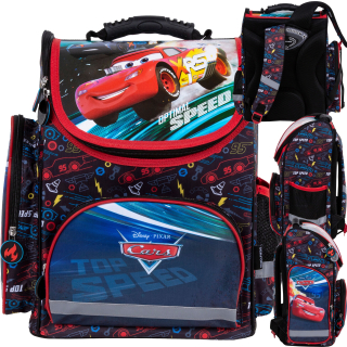 Aktovka školská taška - Derform Schoolbag Ergonomické autá auta