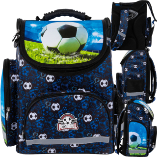 Aktovka školská taška - Derform Satchel Ergonomický futbal 16