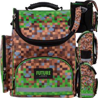 Aktovka školská taška - Derform Schoolbag Ergonomická hra A68