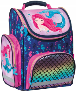 Aktovka školská taška - Derform Schoolbag Ergonomická MB Mermaid 11