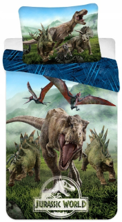 Jurský svet - Dinosaury Dinosaur Dino Detská posteľná bielizeň 140x200