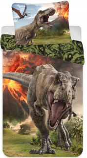 Jurský svet - Dinosaurus dinosaur dino detská posteľná bielizeň 140 x 200