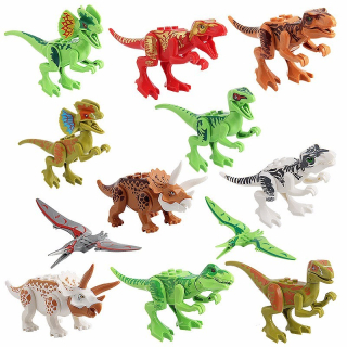 Jurský svet - Dinosaury Stavebné bloky Jurský World Jursic Park 12el