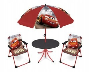 McQueen - Disney Cars Garden Auto Tabuľka stoličky Umbrella