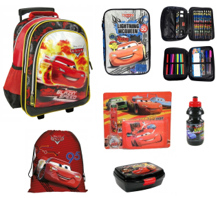 Školský batoh, taška - Disney Cars Cars School Bathpack na kolesách Penzión
