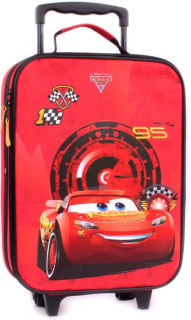 McQueen - Disney Cars Car Backpack Suitcase na batožine kolesá