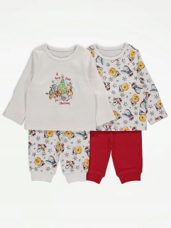 Medvedík Pú - DISNEY KUBUŚ 2PAK PAJAMAS Dovolenka 74-80 / 9-12