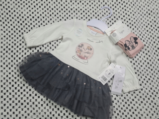 Minnie Mouse - Disney prejde Tomle šaty + pančucháče R.62