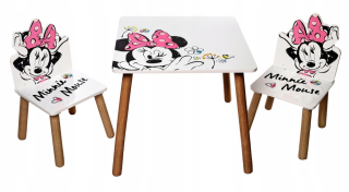 Minnie Mouse - Disney Mouse Mini Miki Mini Stolné stoličky