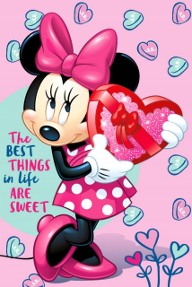 Minnie Mouse - Disney Mouse Mini Miki Miki Mini Mini Blanket Detská deka