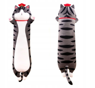 Dlhé mačacie mačiatko Vankúš plyšový maskot 70 cm