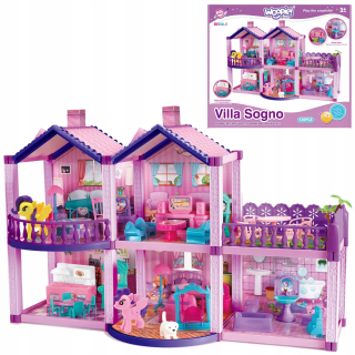 DOLLHOUSE PONY VILLA NÁBYTOK WOOPIE POSTAVY