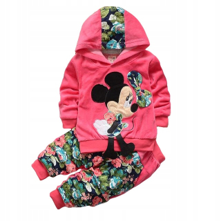 Minnie Mouse - Myš Dres Minnie Mickey Flowers Linkshirt + nohavice 110
