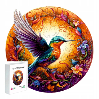 DREVENÉ PUZZZLE PRE DETI 120 KUSOV Kolibríky DARČEK PRE DIEŤA