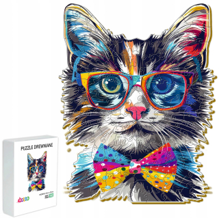 DREVENÉ PUZZZLE PRE DOSPELÉ DETI 142 KUSOV DARČEK MAČKA PRE DETI