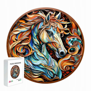 DREVENÉ PUZZZLE PRE DOSPELÉ DETI 145 KUSOV DARČEK KOŇ PRE DETI