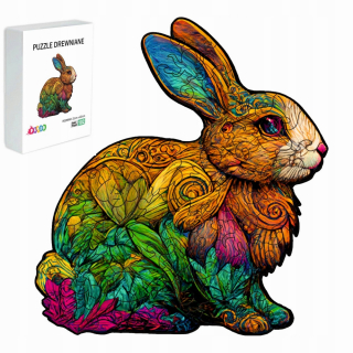DREVENÉ PUZZZLE PRE DOSPELÉ DETI102 ELEMENTS DARČEK ZAJIKA PRE DETI