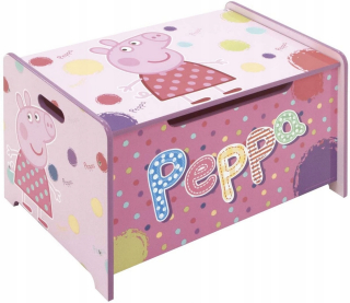 Pepa Pig - Drevený hrudník na hračkárskom ošípanom Peppa