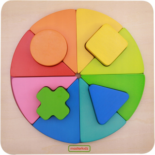 MASTERKIDZ Drevené Zmyslové Puzzle