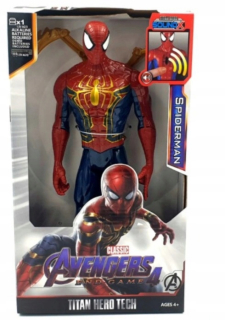 Veľký figurín Spider-Man 30 cm so zvukom Avengers