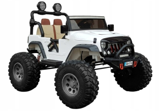 Veľké auto na batériu Jeep SX1719 biela 4 × 4