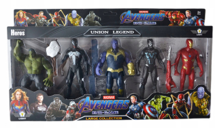 HULK - Veľkí Avengers Figures 5 ks Hulk Venom LED LED