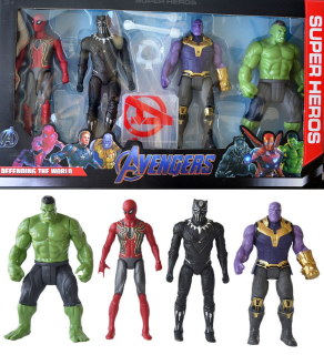 HULK - Veľké čísla Avengers Thatos Hulk Spiderman svieti