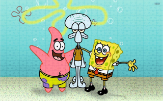 Spongebob - Veľké puzzle s Spongebob 500el Print. Názov!