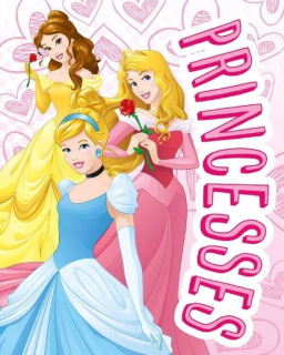 Veľká koralová deka Princezná Disney Princesses