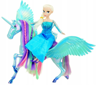 Elsa Frozen - Veľký Unicorn Pegaz Frozen Elsa Land of ICE 9854