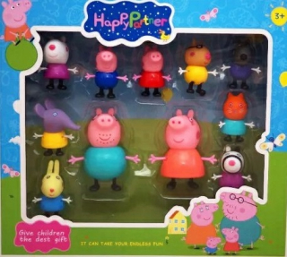 Pepa Pig - Big Peppa Set 11 Figurines Rodina Pepa