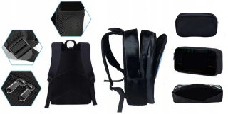 Školská taška - batoh, set, zostava - BIG A4 BACKPACK SET FORTTNITE PUCE CASE NOVINKA