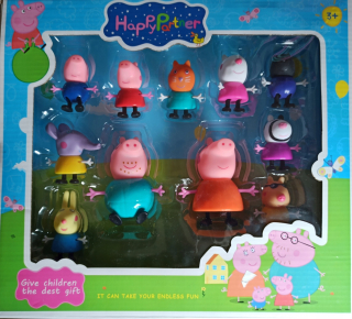 Pepa Pig - Veľká sada peppa holub 11 figúrky rodiny