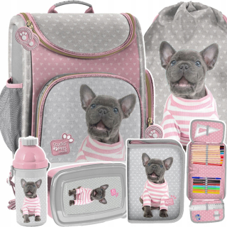 Aktovka školská taška - Veľká škola Satchel Set pre dievčatá 5el