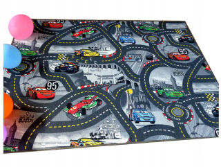 McQueen - Autá Cars Disney Mata Street trasy Auto 180x200