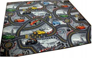 McQueen - Koberec Disney Cars Streets City Car 2.5x3 250x300
